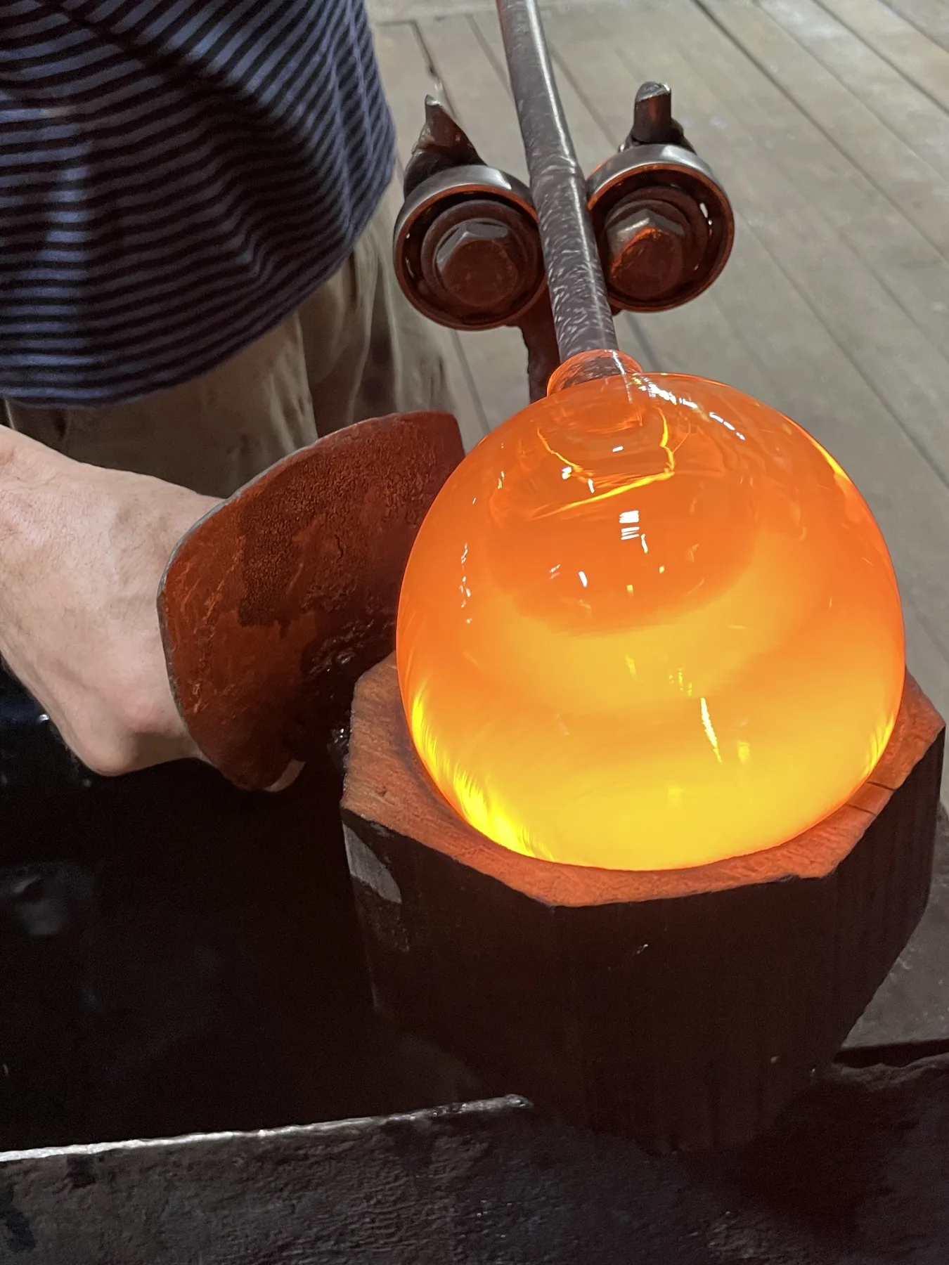 Each glass element is carefully designed as both a screen and a lens for light